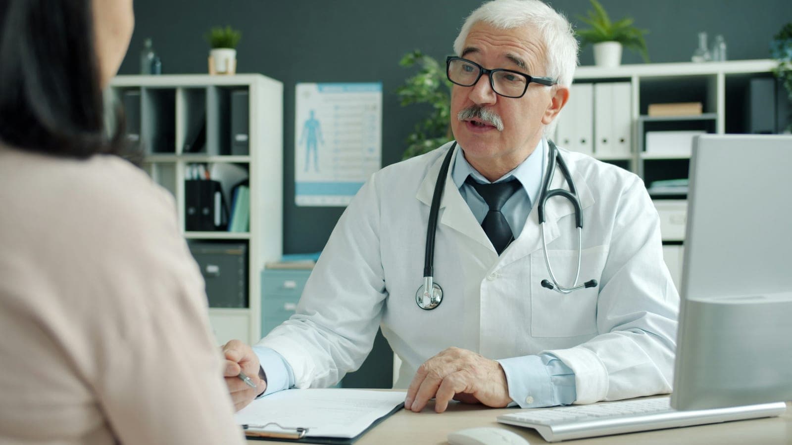 Consultation with a healthcare professional